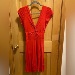 BCBG coral dress